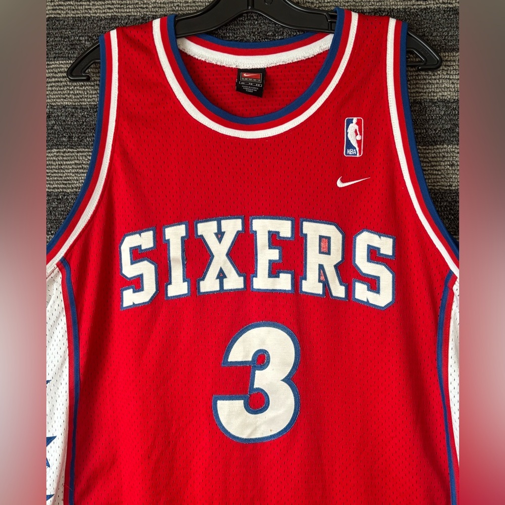 Vintage 90’s Nike Rewind Allen Iverson Philadelphia 76ers Swingman Jersey XL - Picture 4 of 10